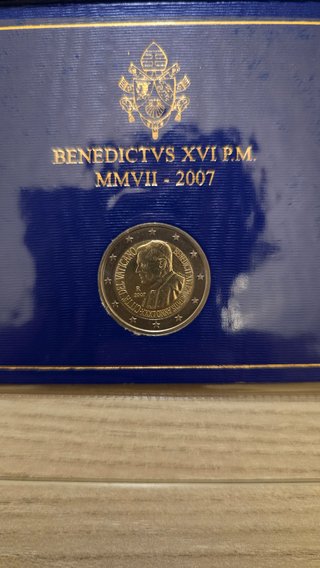 2€ Vaticano 2007 Benedicto XVI BU