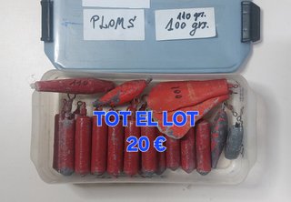 Plomos de pesca 100-110 grs.