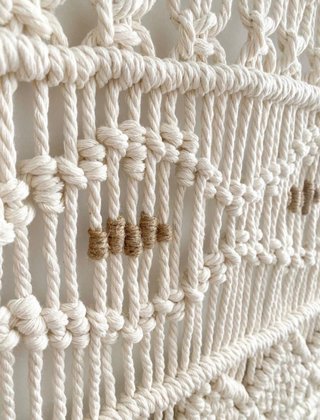 Tapiz macramé artesanal 115 x 128 cm