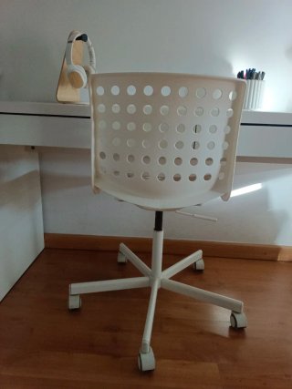 Silla de escritorio Ikea blanca