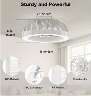Lámpara Techo Ventilador 2 Modos