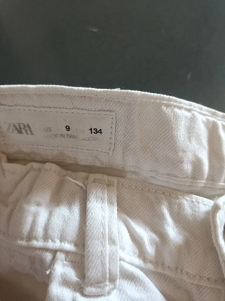 Lote 2 Pantalones Blancos Talla 9/10 años