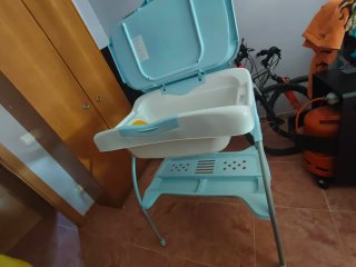Bañera de bebé con soporte