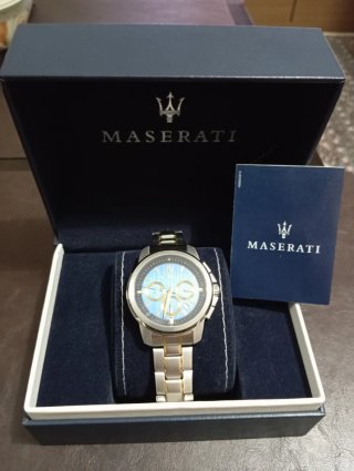 Reloj Maserati Cronógrafo Azul y Dorado