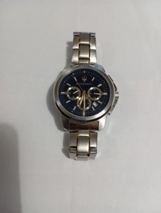 Reloj Maserati Cronógrafo Azul y Dorado