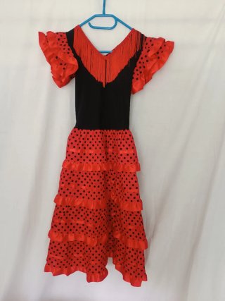 Vestido sevillana talla 8-10 años