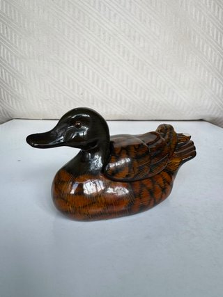 Cajita joyero con forma de pato vintage años 70