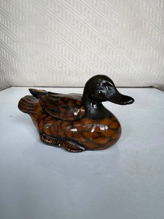 Cajita joyero con forma de pato vintage años 70