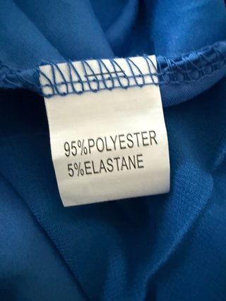 Vestido largo azul plisado talla 42