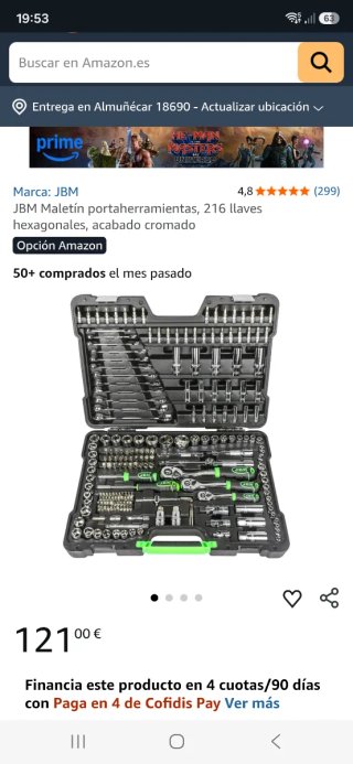 Maletín JBM 216 Piezas Herramientas