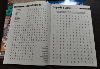 Lote 4 revistas sopas de letras sopilandia