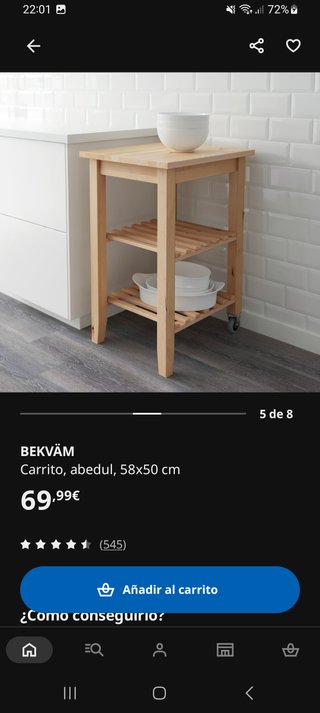 CARRO AUXILIAR IKEA BEKVÄM
