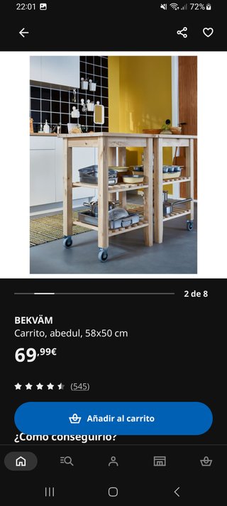 CARRO AUXILIAR IKEA BEKVÄM