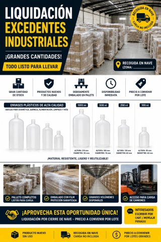 Liquidación Industrial: Envases Plásticos