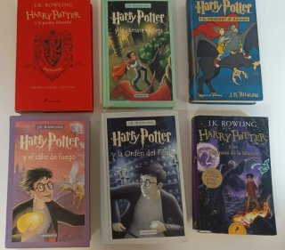La saga de libros de Harry Potter por J.K Rowling