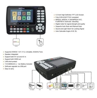 Satlink ST-5150 DVB-S2/T2/C Combo MPEG4