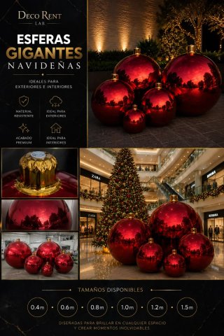 Pelotas decorativas gigantes - shiny ball
