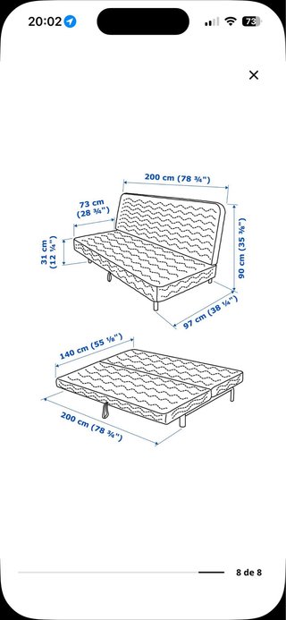 Sofá Cama Gris Claro Ikea Nyhamn