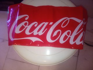 Sofá hinchable Coca-Cola