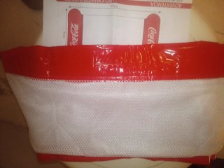 Sofá hinchable Coca-Cola