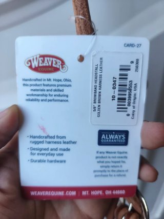 Cabezada caballo cuero nueva