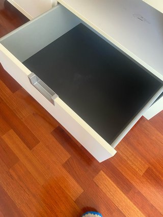 Mueble TV blanco con almacenaje