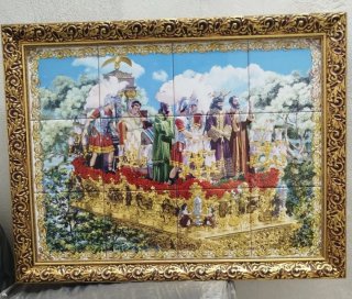 Azulejos 15X15 Cristo de la Sentencia Cuadro 68X53