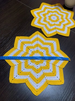 Manteles individuales estrella crochet