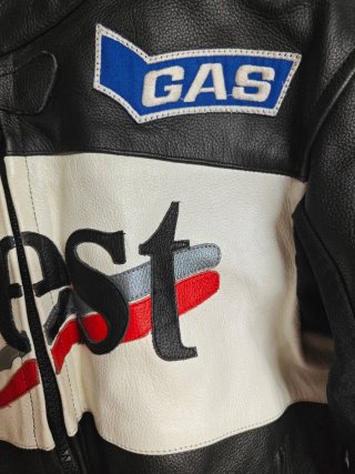 Chaqueta de cuero para moto West talla 56