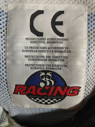 Chaqueta de cuero para moto West talla 56