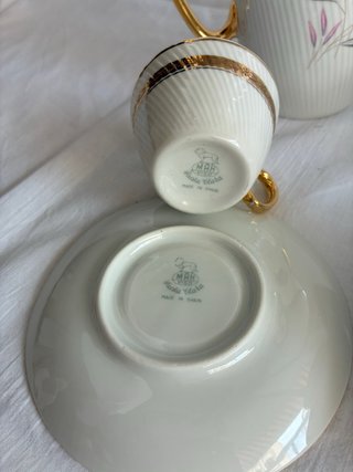 Vajilla Santa Clara Porcelana Oro