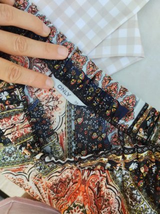 Falda larga estampada talla única