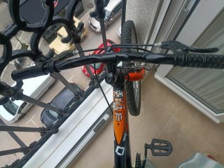 Bicicleta 20 Negra y Naranja