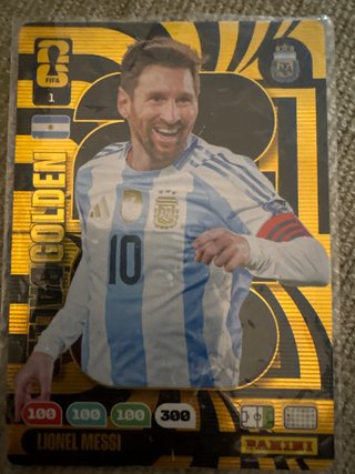 Cromo Messi Adrenalyn Golden FIFA 1