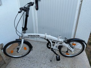 Bicicleta Plegable Wayscral Blanca