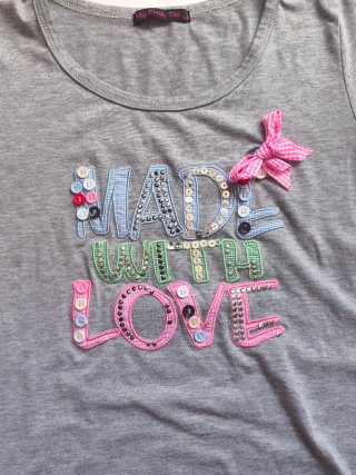 Camiseta Made with Love Pink Tee
