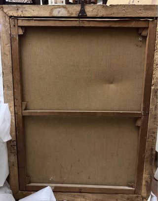 Antico Dipinto Scena Religiosa con Cornice