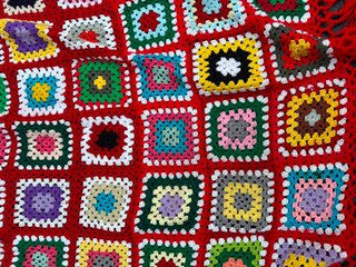 Manta o colcha  de ganchillo o crochet patchwork h