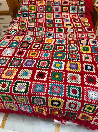 Manta o colcha  de ganchillo o crochet patchwork h