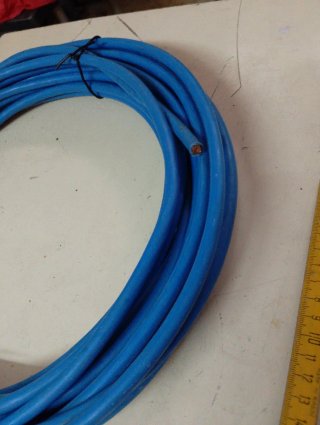 Cable rígido azul 1x35 10,5m