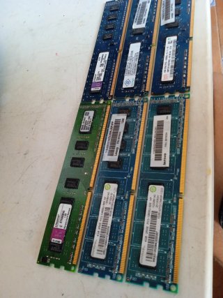 Lote. Módulos RAM DDR3 4GB x 4