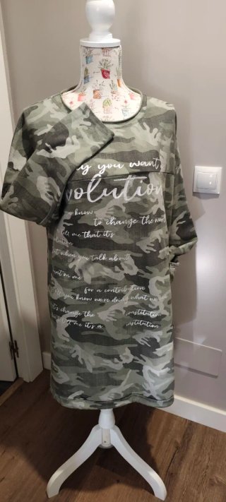 Vestido Túnica Camuflaje Revolution Talla M-L