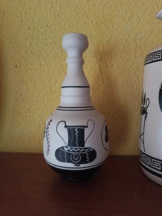 Conjunto jarrones cerámica estilo griego