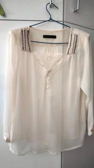 Blusas Talla 48 (4XL) Beige y Verde