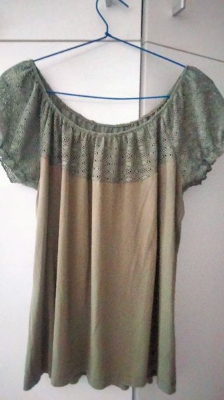Blusas Talla 48 (4XL) Beige y Verde