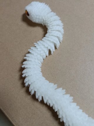 Serpiente 3D Blanca