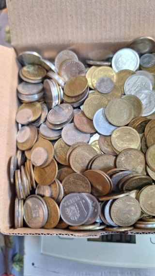 Lote 100% Pesetas Españolas al granel - 3,2 kg