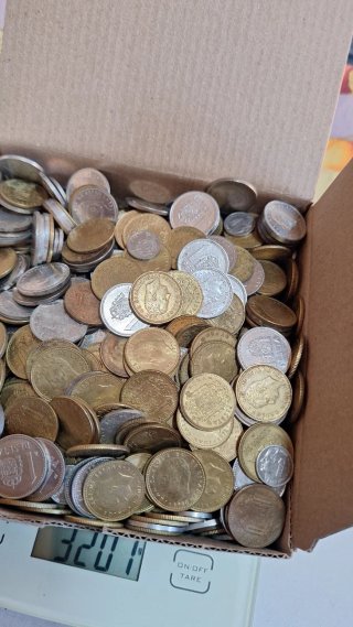 Lote 100% Pesetas Españolas al granel - 3,2 kg