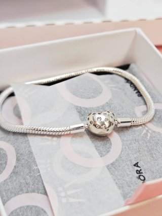 Pulsera Pandora 19cm Circonitas Corazón