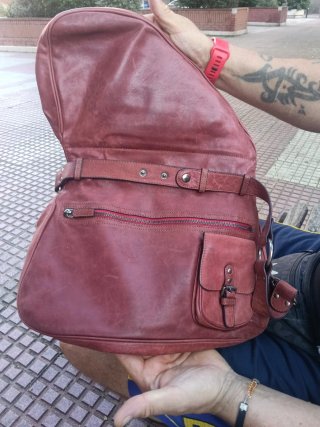 Bolso Christian Dior Rojo Piel